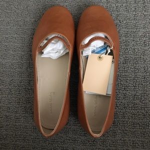 ZARA KIDS Genuine Sustainable Leather Ballet Flats